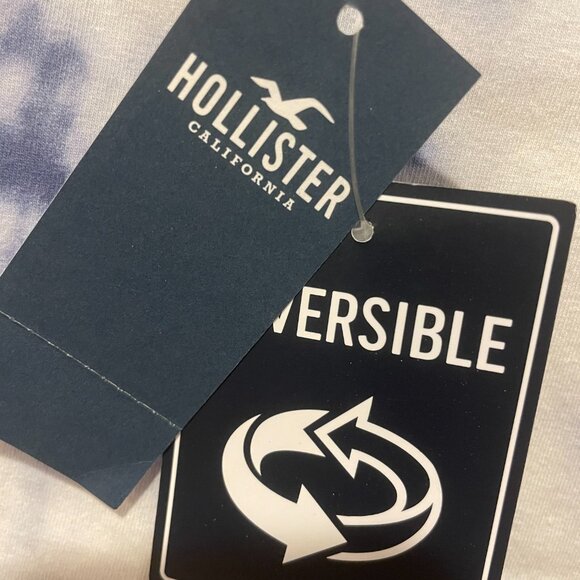 Hollister - Reversible Tie-Dye Blue Tube Top (Medium) - Picture 4 of 5